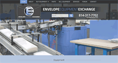 Desktop Screenshot of envelopeequipmentexchange.com